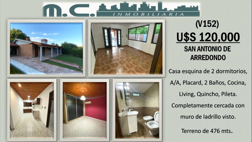 Casa En Venta De 2 Dormitorios En San Antonio De Arredondo