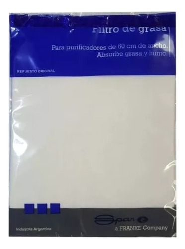 Filtro De Grasa Y Humo Para Purificador Extractor Spar