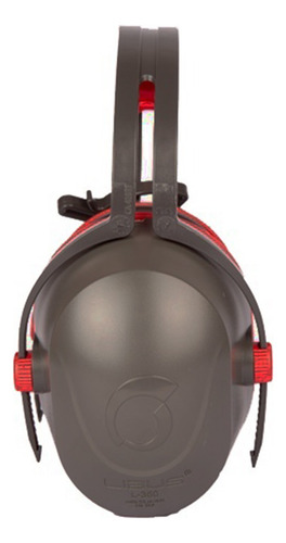 Protector Auditivo Libus Mod. L-360 De Copa Ajustable 50009 Rojo