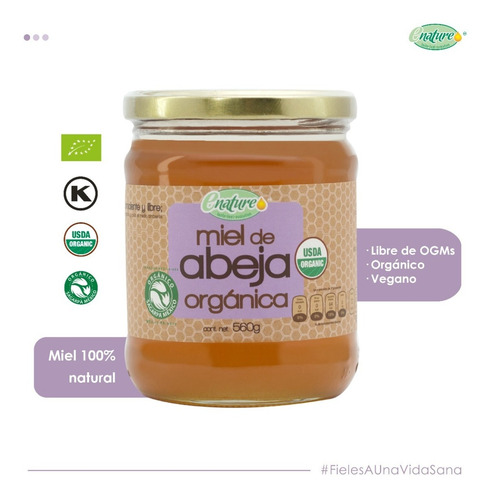Imagen 2 de 4 de Miel De Abeja Orgánica 560g