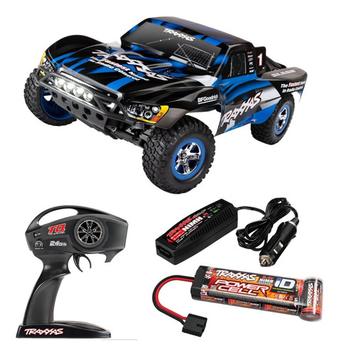 Carro De Control Remoto Traxxas Slash Luz Led Todoterreno