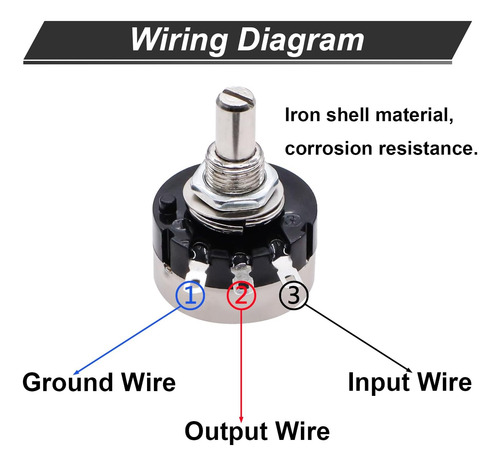 Twtade / 2 Uds Rv24yn20s B303 30k Ohm Potenciómetro Variable