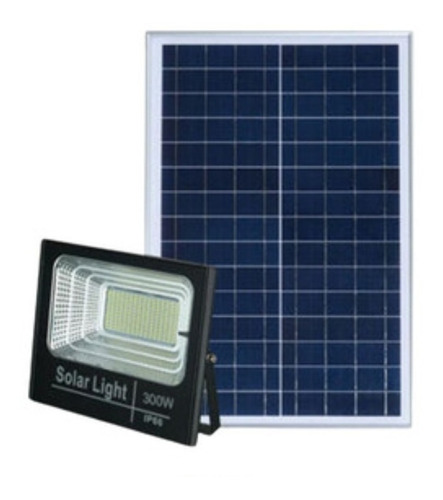 Reflector Led Con Panel Solar Denky Para Exteriores 300w 