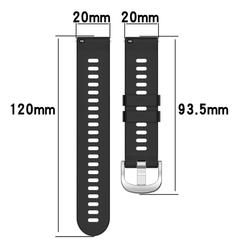 Correa De Reloj De Silicona Roja Para Samsung Galaxy Watch A