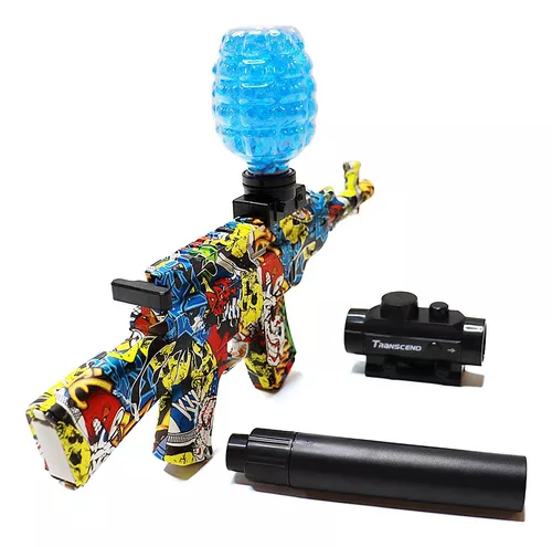 Arminha Bolinha Gel Automática Arma Brinquedo Rifle Elétrico