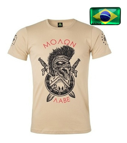 Camisa Militar Molon Labe Spartan Teamsix + Brinde