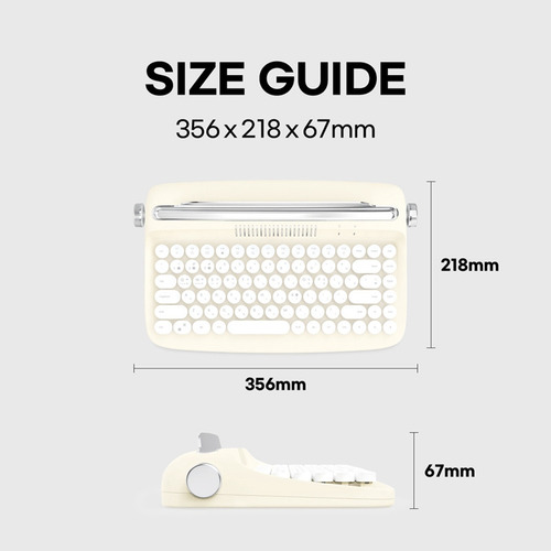 . Teclado Sem Fio, Máquina De Escrever De Escritório, Tablet