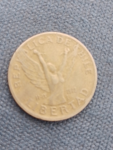 Moneda De 10 Pesos Chilenos Angel De La Libertad