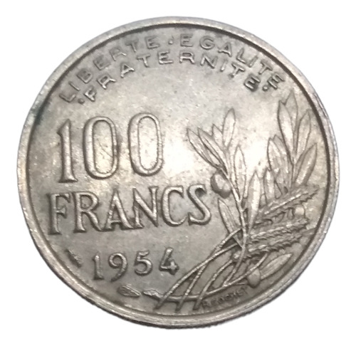 Moneda Francia 100 Francos 4ta Rerpublica Años 50's Envío 55