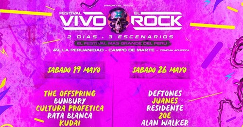Imagen 1 de 1 de Entradas Festival Vivo X El Rock 10