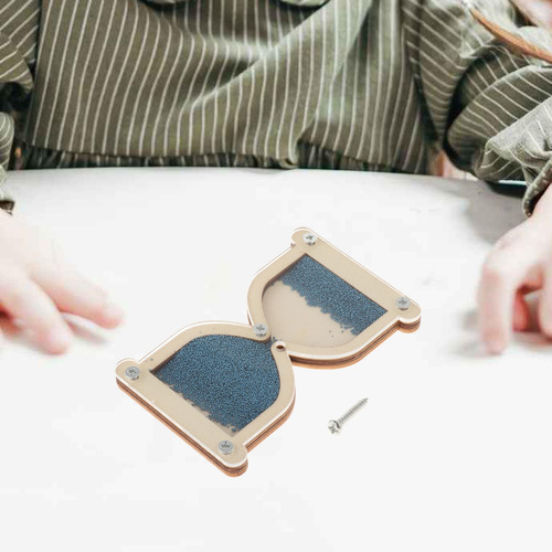 5 De Tablero Ocupado De Reloj De Arena De Madera, Azul