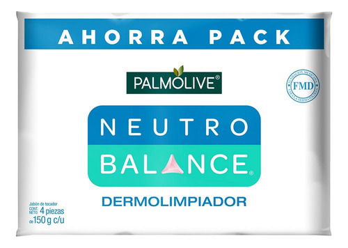 Jabón en barra Palmolive Neutro Balance Dermo Purificante 150 g pack x 4