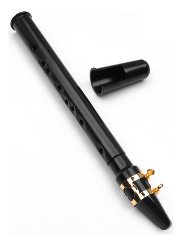Saxofón De Bolsillo Mini Negro Portátil Con Funda Negra In