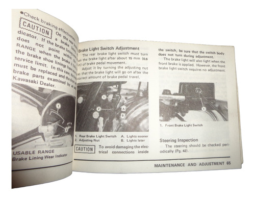 Kawasaki Z 440 Ltd 1980 Libro Manual Original (Usado)