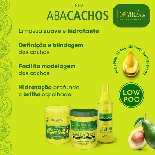 Shampoo De Abacate Abacachos Forever Liss 500ml