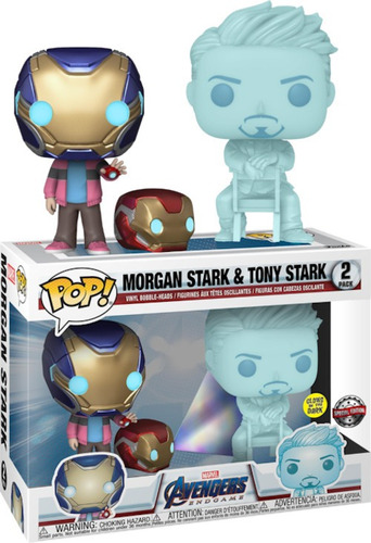 Funko Pop! Marvel: Morgan Stark & Tony Stark 2 Pack