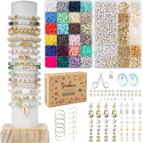 Kit De 6000 Piezas Para Hacer Pulseras, Con Dijes Y Colores