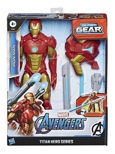 Muñeco Iron Man Titan Hero Blast Gear Marvel Avengers 30 Cm