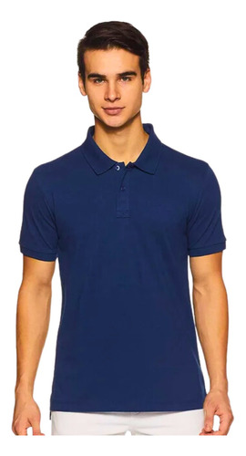 Polera Pique Hombre Algodon Casual Trabajo Corporativa