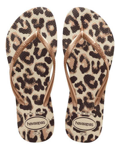 Ojotas Havaianas Slim Animals Print Mujer