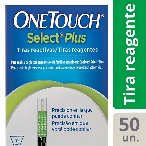 Tiras reactivas Onetouch Select Plus Flex 50 unidades