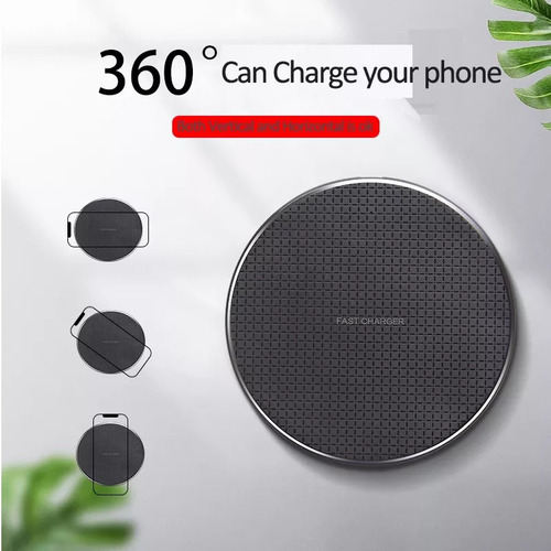 Cargador Qi Inalámbrico 10w Compatible Celular Carga Rapida