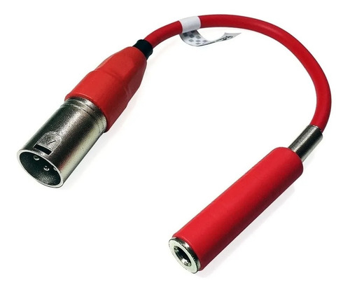 Kit 8 Adaptadores Xlr (macho) + Jack J10 (p10 Fêmea) 20cm