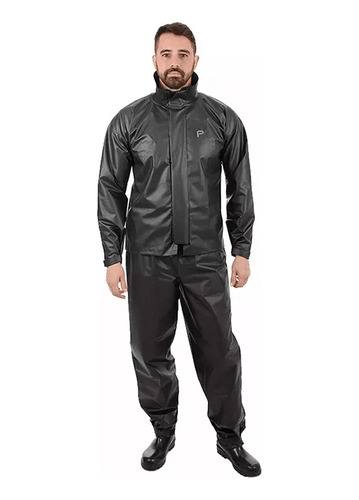 Roupa De Chuva Motoqueiro Pioneira Com Gola