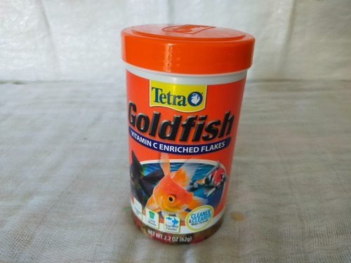Alimento Para Peces 62 Grs Goldfish Tetra Hojuela