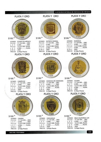 Imagen 3 de 6 de Catálogo De Monedas Y Billetes De México 2022 En Pdf