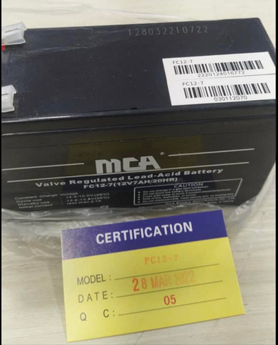 Imagen 2 de 4 de Pila Bateria 12v 7ah Recargable Ups Cerco Electrico Lampara