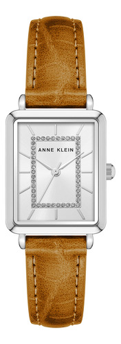 Reloj Anne Klein, Correa De Piel De Cocodrilo Con Detalles D
