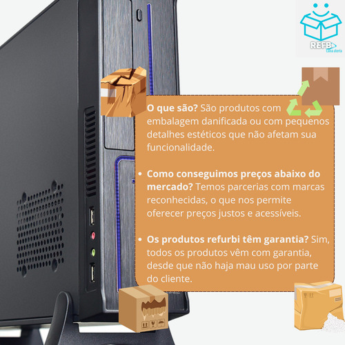 Gabinete Office Com Fonte 200w Slim M-atx E M-itx C3tech