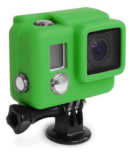 carcasa Silicona Para Camara Gopro Hero3 Verde