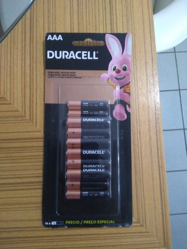 Pilhas Aaa (palito) Duracell Pacote C/16 Unidades