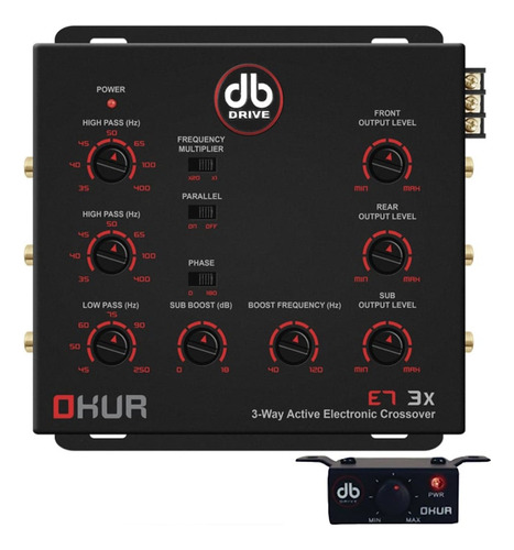 Crossover Electrónico Db Drive Okur E7 3x De 3 Vías 8 Volts