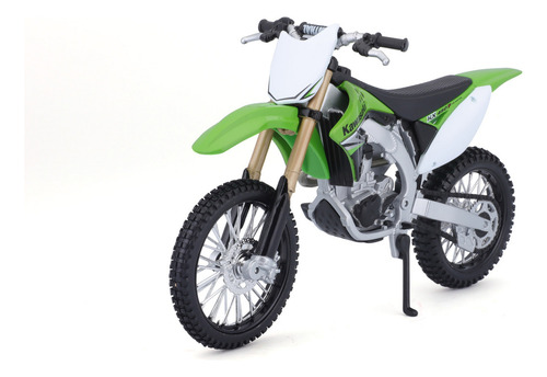 Kawasaki Kx 450 F Maisto 1/12 para Armar Color Verde
