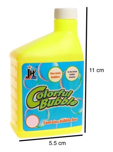 Jabon Liquido Para Hacer Burbujas Juguete Niños 120 Ml 6 Pzs