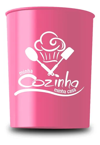 Kit Jogo de Cozinha Rosa 7 Utensílios de Silicone Pote Inox na Americanas  Empresas