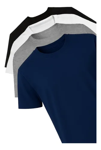 Kit 4 Camisetas Básicas Polo Wear Sortido