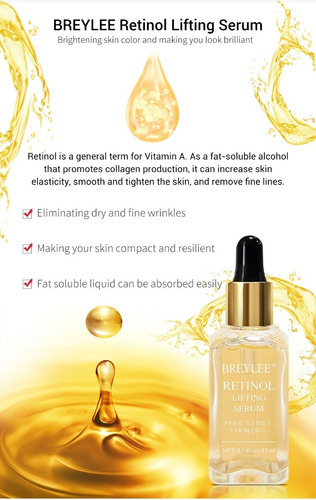 Serum Retinol Reafirmante Colágeno Facial Quita Antiarrugas