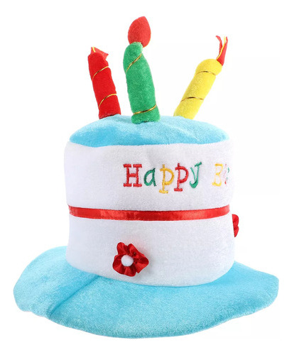 ' Lindo Perro Gato Cumpleaños Velas Pastel Sombrero Gorra
