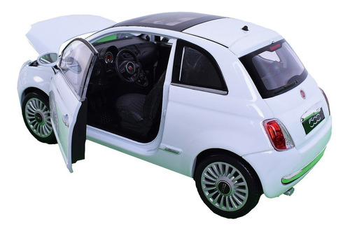 Auto De Colección A Escala 1:24-27 Fiat 500 2007 Welly 