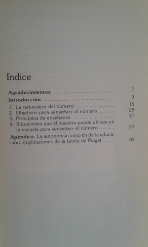 El Numero En La Educacion Preescolar-constance Kamii- (Usado)