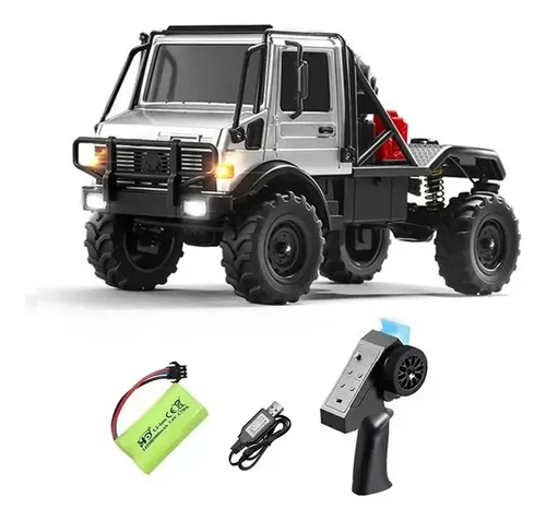 Caminhão Rc Truck Mercedes Unimog 4000 4x4 1/18 Mn333