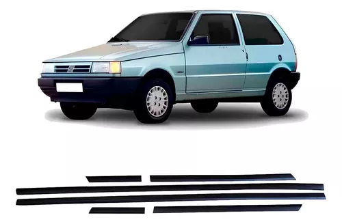 Jogo de Friso Fiat Uno 11 a 18 Tipo Borrachão - Connect Parts