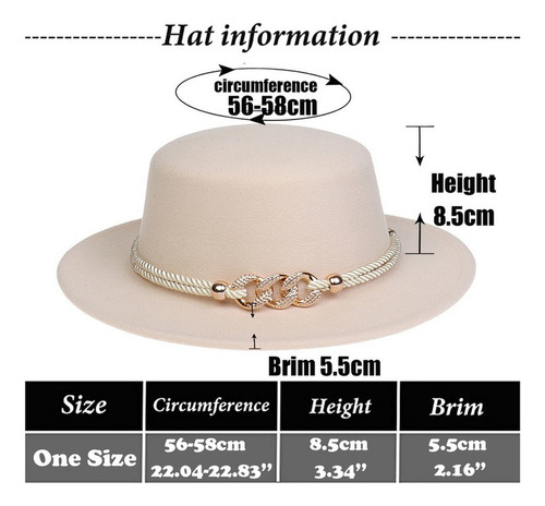 Sombrero De Tweed De Lana A La Moda De Color Liso Para Mujer