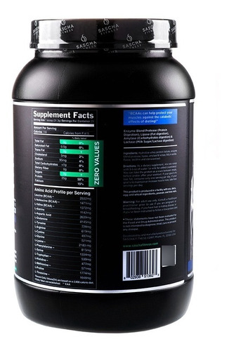 Imagen 2 de 3 de Proteína Sascha Fitness Isolate - Vainilla