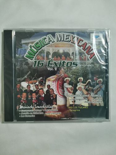 Musica Mexicana 16 Éxitos Originales Vol.2 Cd Sellado 