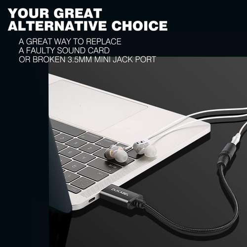 Imagen 5 de 8 de Cable Dukabel Usb A Trs Hembra Adaptador 2 En 1